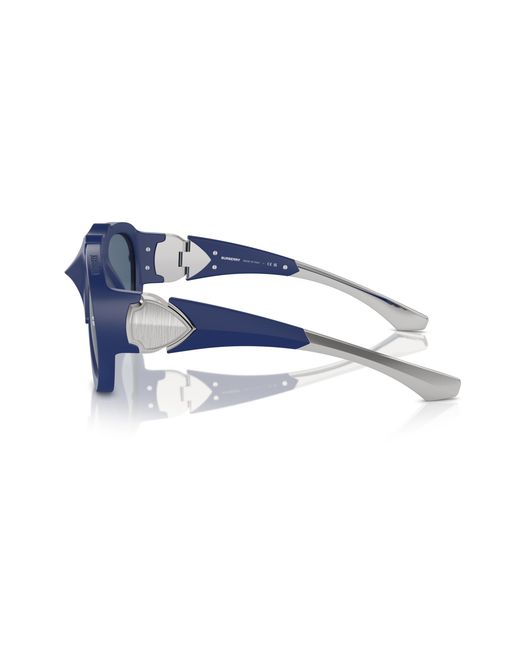 Burberry Blue Be4433U 413980 Sunglasses Injected Pilot Normal