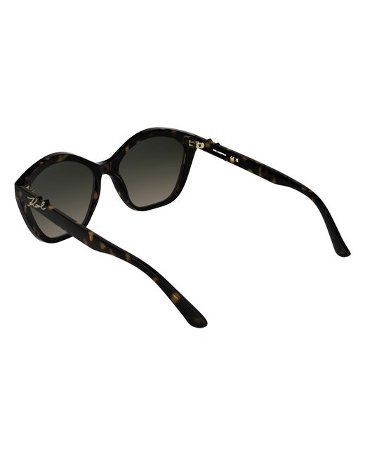 Karl Lagerfeld Black Kl6222S 242 Sunglasses Bio-Injected Cat Eye Normal