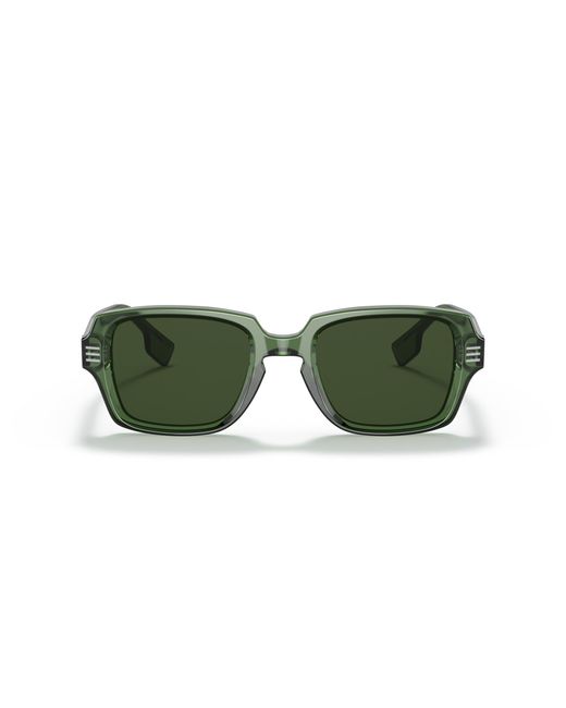 Burberry Green Be4349 Eldon 394671 Sunglasses Acetate Squared Normal for men