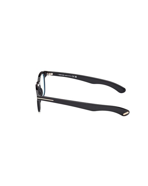 Tom Ford Black Ft5976-B 001 Optical Frames Acetate Round Normal for men