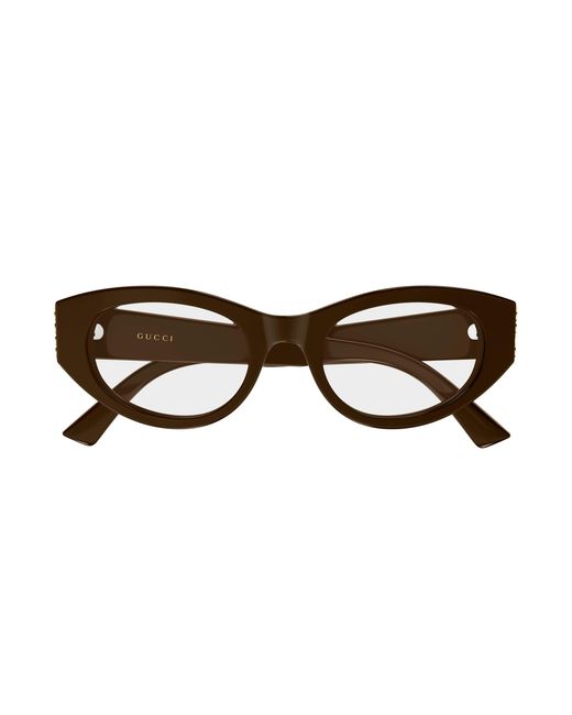 Gucci Black Gg2041O 003 Optical Frames Acetate Transparent Round