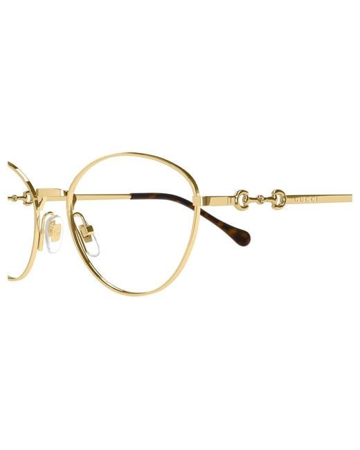 Gucci Black Gg1699O 001 Optical Frames Metal Transparent Cat Eye
