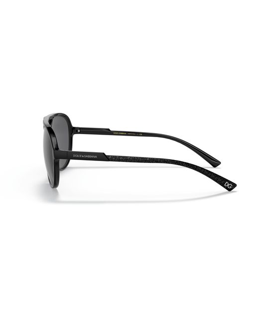 Dolce & Gabbana Black Dg6150 252581 Sunglasses Nylon Pilot Polarized for men