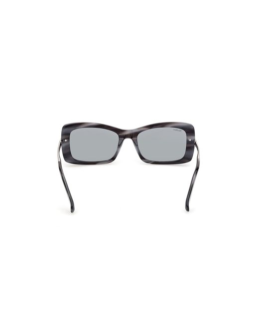 Max Mara Black Mm0194 64A Sunglasses Acetate Smoke Squared Normal