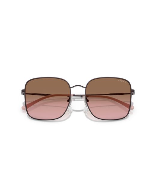 Vogue Eyewear Black Vo4327Sd 514914 Sunglasses Metal Squared Normal Shaded