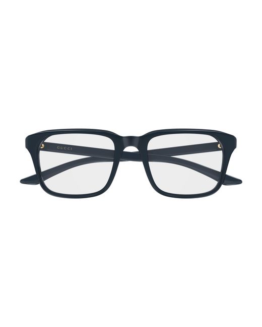 Gucci Black Gg2082O 003 Optical Frames Acetate Transparent Squared for men