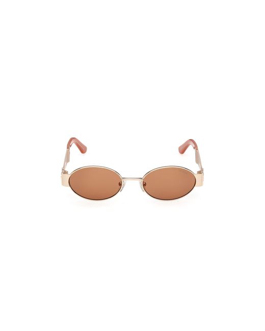 Guess Black Gu00262 32E Sunglasses Metal Round Normal