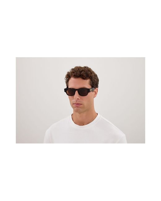 Bottega Veneta Black Bv1460S 002 Sunglasses Acetate Round for men