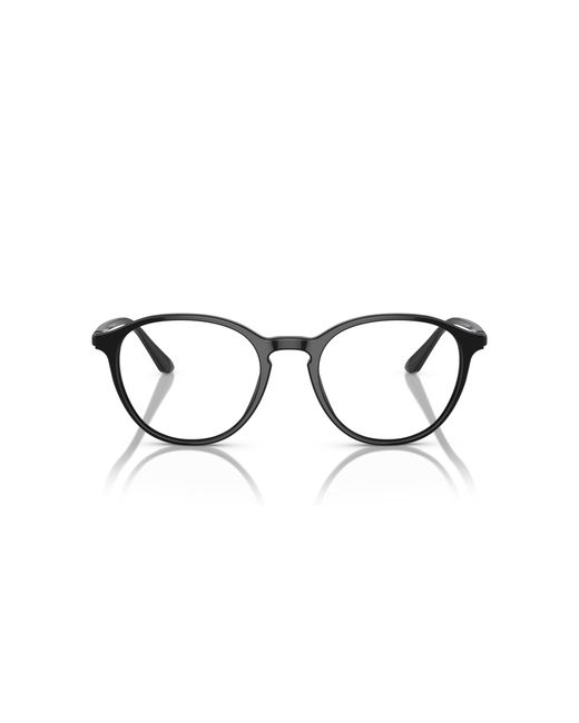 Giorgio Armani Black Ar7237 5001 Optical Frames Acetate Transparent Pantos Normal for men