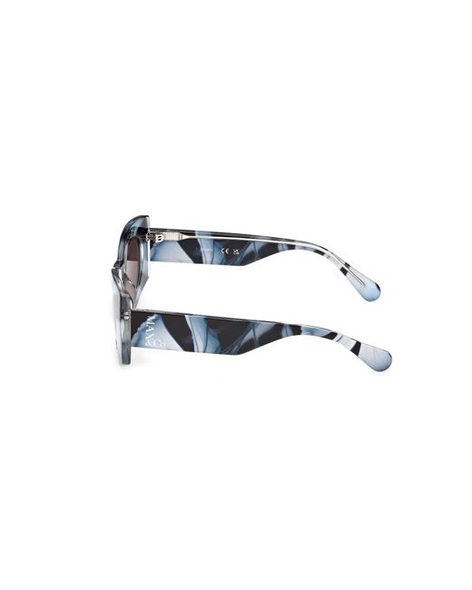 MAX&Co. Black Mo0131 90E Sunglasses Injected Geometric Normal