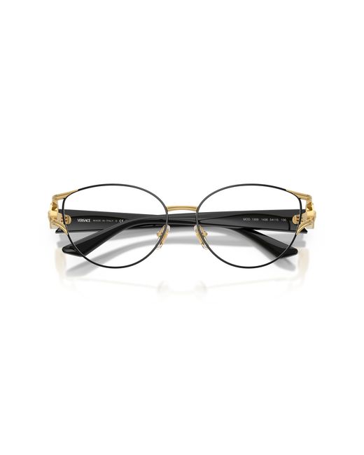 Versace Black Ve1309 1436 Optical Frames Metal Cat Eye Normal