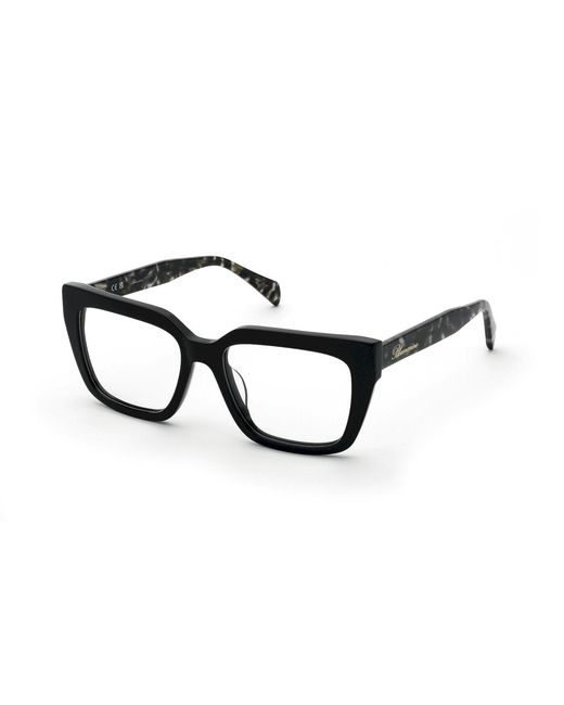 Blumarine Black Vbm881 700Y Optical Frames Acetate Squared