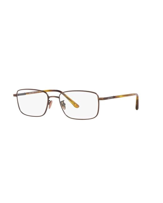 Giorgio Armani Black Ar5133 3260 Optical Frames Steel Transparent Squared Normal for men