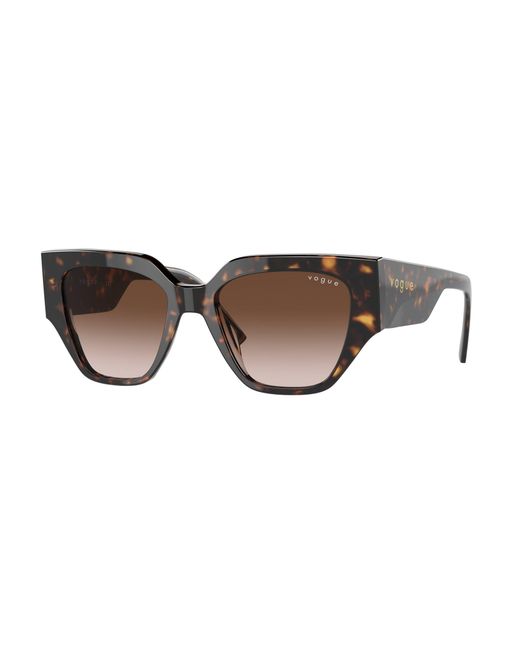 Vogue Eyewear Black Vo5409S W65613 Sunglasses Acetate Geometric Normal Shaded