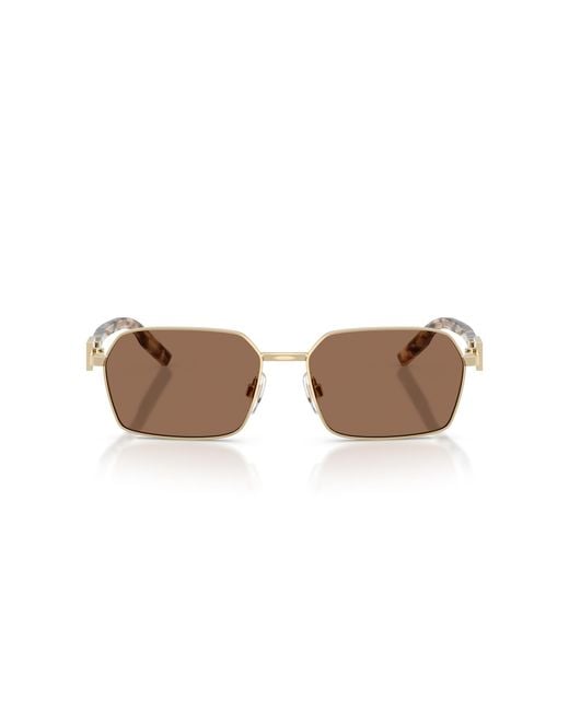 Dolce & Gabbana Black Dg2316 488/73 Sunglasses Metal Squared Normal for men