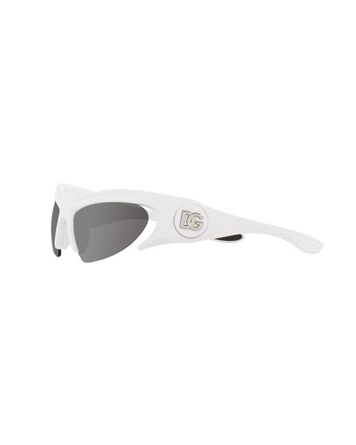 Dolce & Gabbana Black Dg6192 33126G Sunglasses Injected Cat Eye Mirrored