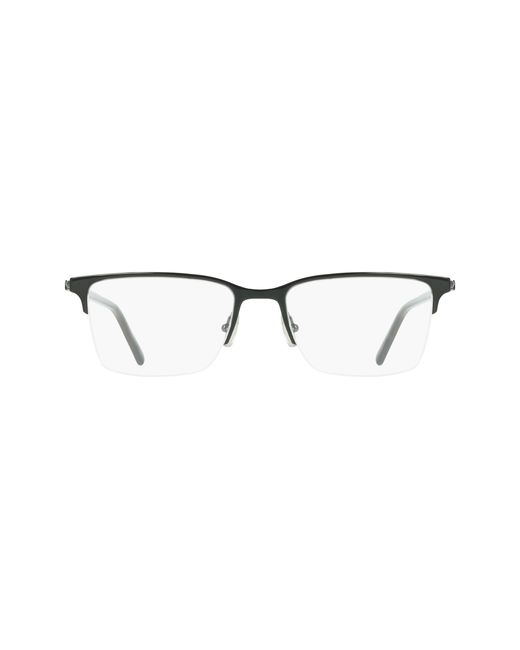 Ferragamo Black Sf2238 084 Optical Frames Metal Squared Normal for men