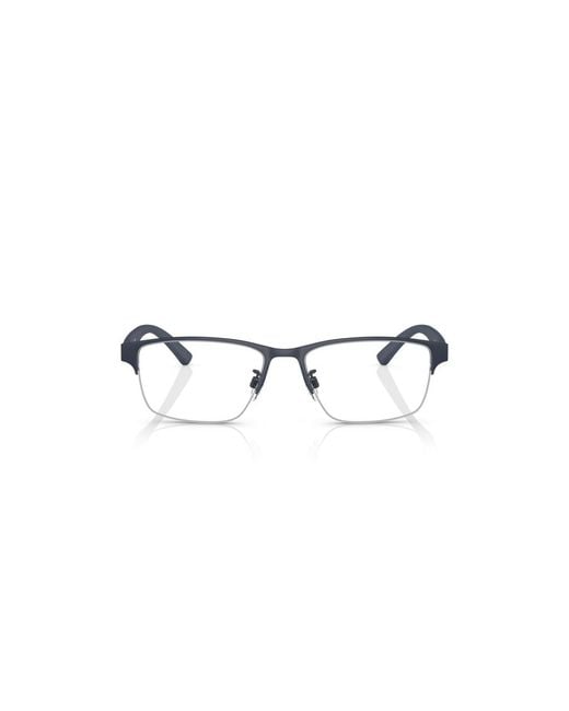 Emporio Armani Black Ea1138 3018 Optical Frames Metal Transparent Pillow Normal for men