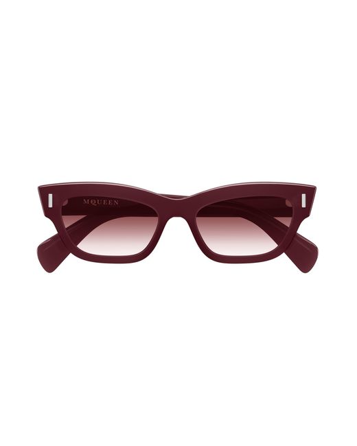 McQueen Black Am0548S 003 Sunglasses Acetate Cat Eye