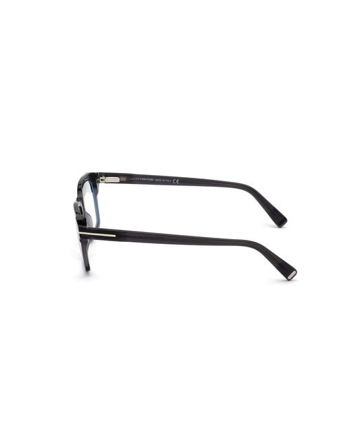 Tom Ford Black Ft5661-B 020 Optical Frames Acetate Squared Normal for men