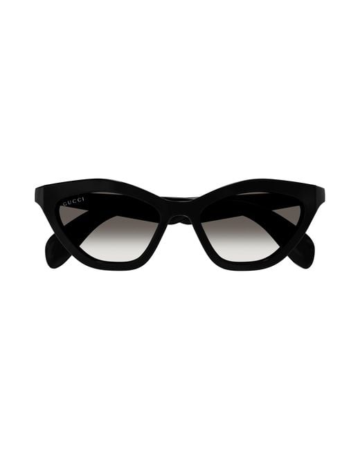 Gucci Black Gg1931S 001 Sunglasses Injected Smoke Cat Eye