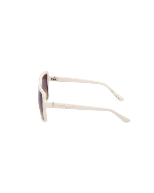 Guess White Gu00157 21B Sunglasses Injected Smoke Squared Normal