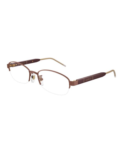 Gucci Black Gg1742Oj 003 Optical Frames Titanium Transparent Round