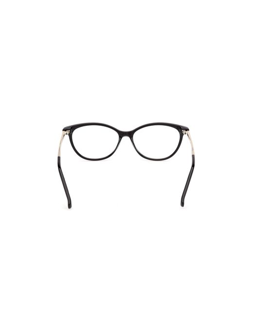 Max Mara Black Mm5236 001 Optical Frames Acetate Round Normal