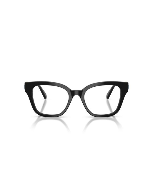 Swarovski Black Sk2048 1001 Optical Frames Acetate Squared Normal