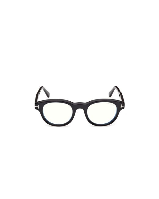 Tom Ford Black Ft6121-B 052 Optical Frames Acetate Round Normal for men
