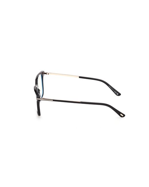 Tom Ford Black Ft6124-B 001 Optical Frames Acetate Squared Normal for men