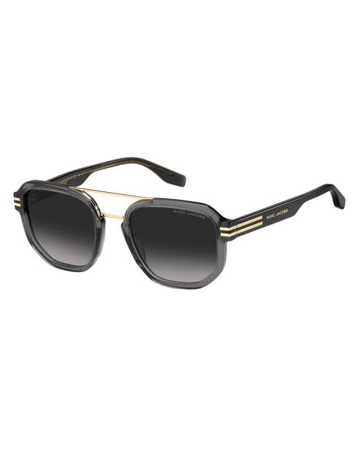 Marc Jacobs Black Marc 588/S Kb7/9O Sunglasses Plastic Squared Shaded for men