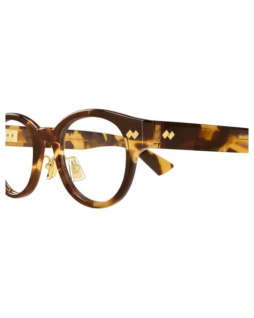 Bottega Veneta Black Bv1405Oa 002 Optical Frames Acetate Transparent Round for men
