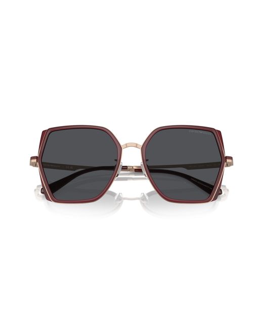 Emporio Armani Black Ea2142D 333487 Sunglasses Metal Squared Normal