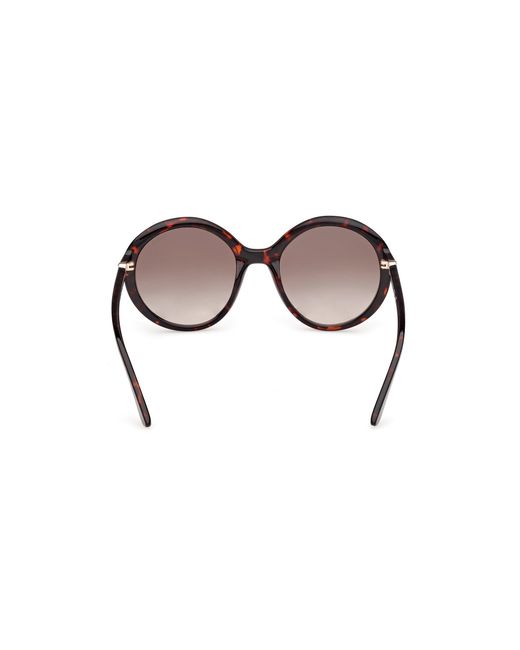 Guess Black Gu00281 52F Sunglasses Injected Round Normal