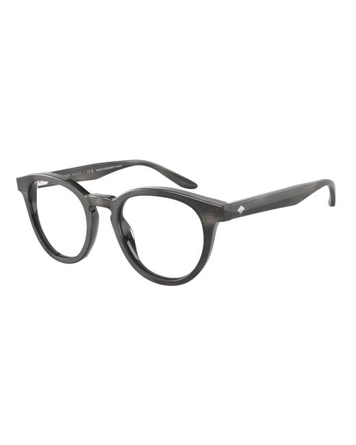 Giorgio Armani Black Ar7227 5964 Optical Frames Acetate Transparent Pantos Normal for men