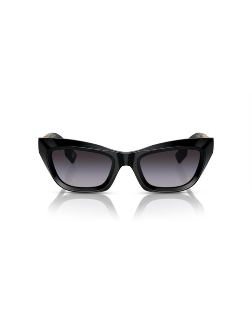 Burberry Black Be4409 30018G Sunglasses Acetate Cat Eye Normal Shaded
