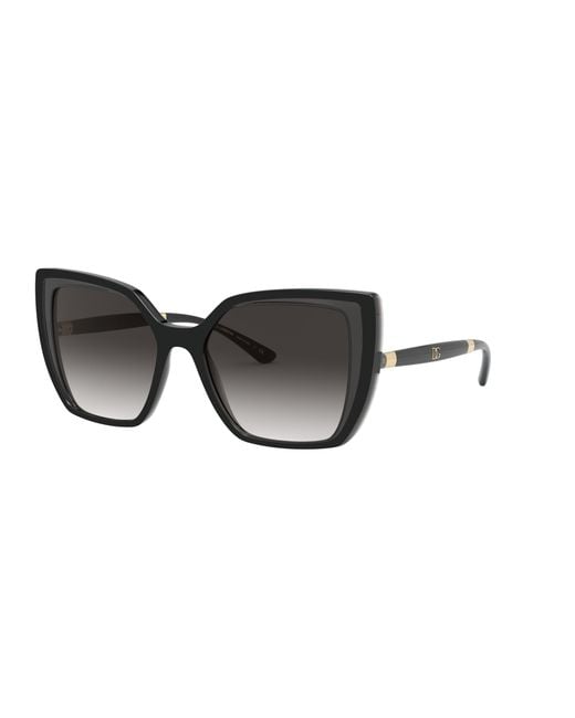 Dolce & Gabbana Black Dg6138 32468G Sunglasses Nylon Squared Normal Shaded