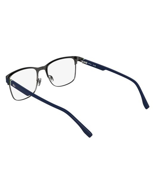 Lacoste Black L2319 002 Optical Frames Metal Squared Normal for men