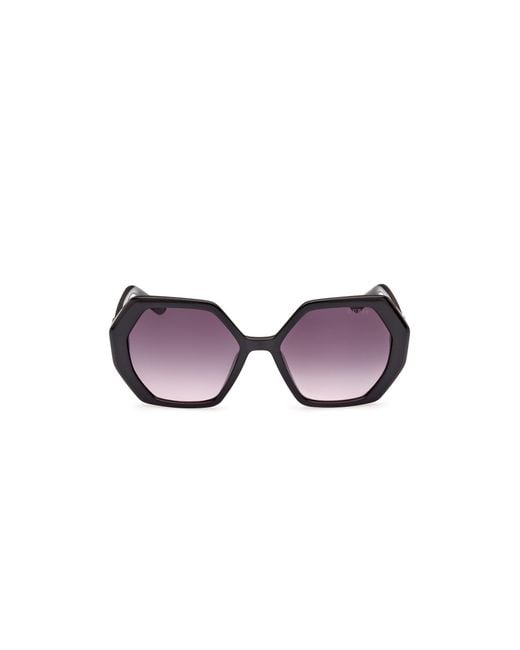 Guess Black Gu7879 01B Sunglasses Injected Geometric Normal Shaded