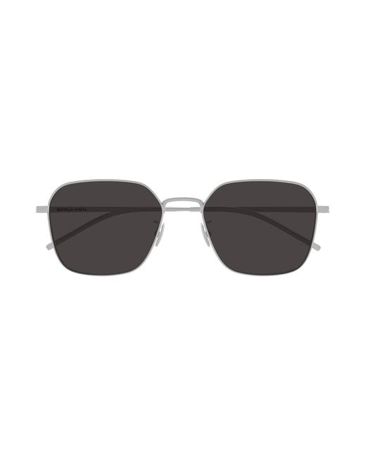 Bottega Veneta Black Bv1422Sa 002 Sunglasses Titanium Round