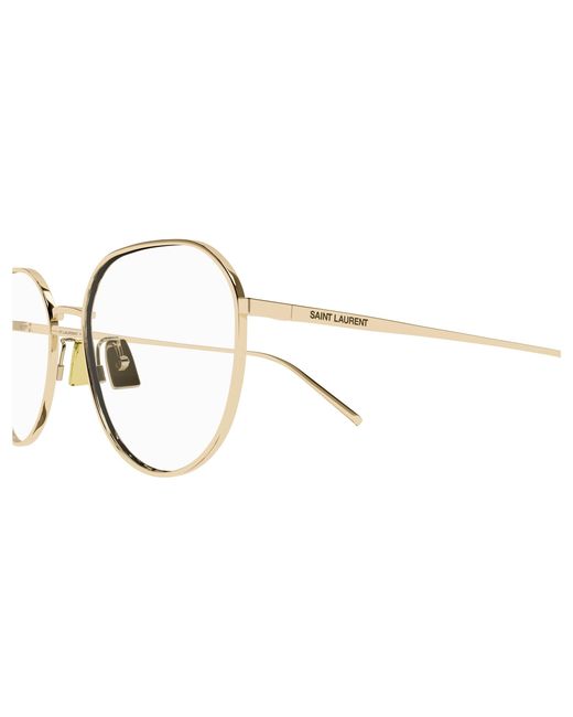 Saint Laurent Black Sl 484 003 Optical Frames Metal Round