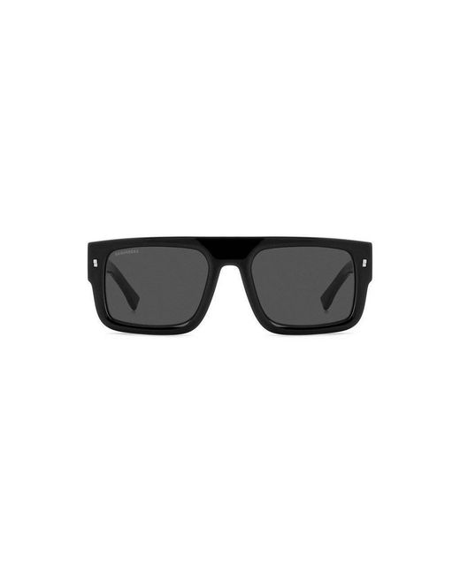 DSquared² Black Icon 0008/S 807/Ir Sunglasses Plastic Geometric for men