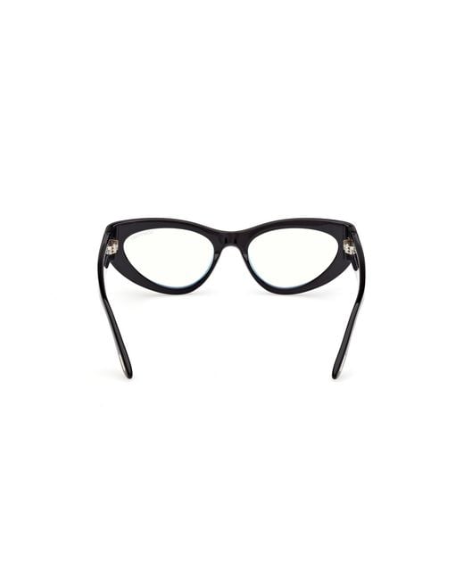 Tom Ford Black Ft6134-B 001 Optical Frames Acetate Cat Eye Normal