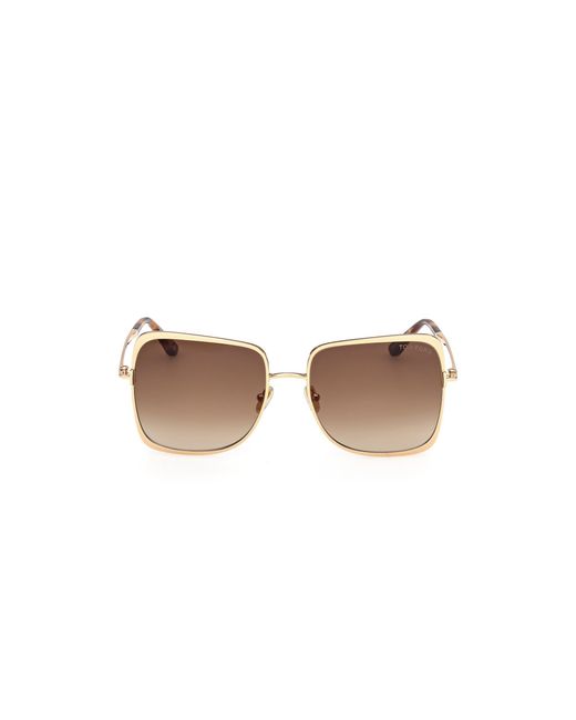 Tom Ford Black Ft1319 Tara-02 30F Sunglasses Metal Geometric Normal