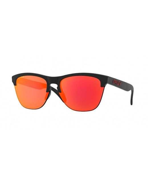 Oakley Red Oo9374 937404 Sunglasses Plastic Round for men