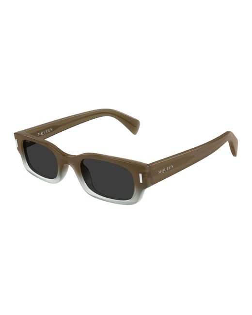 McQueen Black Am0549S 004 Sunglasses Acetate Round