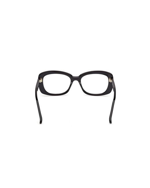Max Mara Black Mm5211 001 Optical Frames Acetate Round Normal