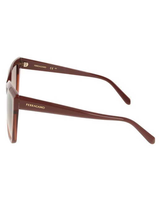 Ferragamo Black Sf1102S 619 Sunglasses Acetate Squared Normal