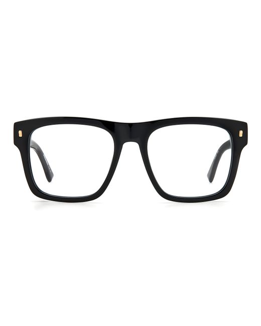 DSquared² Black D2 0037 2M2 Optical Frames Acetate Squared for men